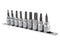 Toolzone 9pc Hex Socket Set with Rail