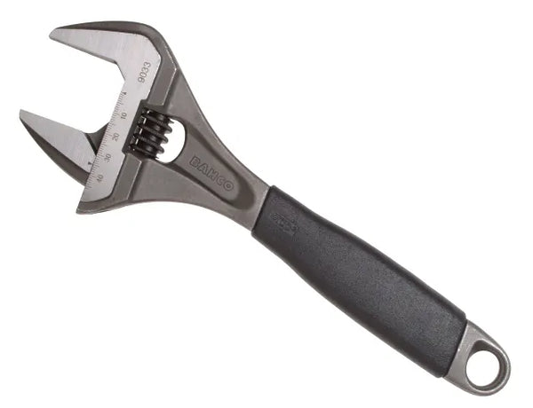 Bahco 9033 Adjustable Wrench 10in / 250mm - 46.5mm Extra Wide Jaw Capacity