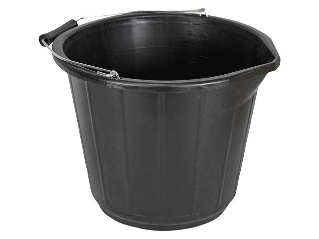 Black General Purpose Bucket 14L