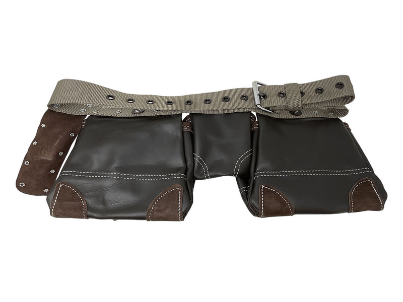 Barra Brand Oil Tanned Double Leather & Nylon Tool / Nail Bag
