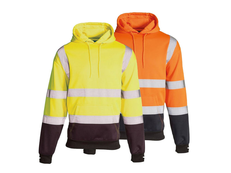 Supertouch Hi Visibility Two Tone Hooded Sweatshirt