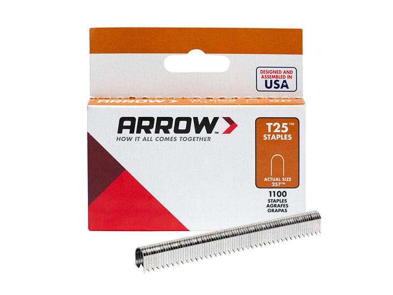 Arrow T25 Staples Box of 1100