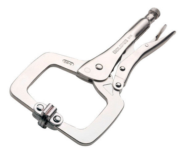 Eclipse E11SP Locking C-Clamp (Swivel Pads) 11 Inch