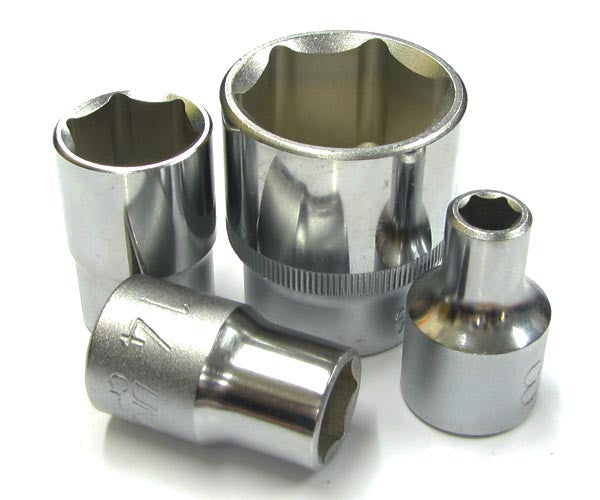 Single 1/2 Inch Drive Cr-V Sockets 8-32mm