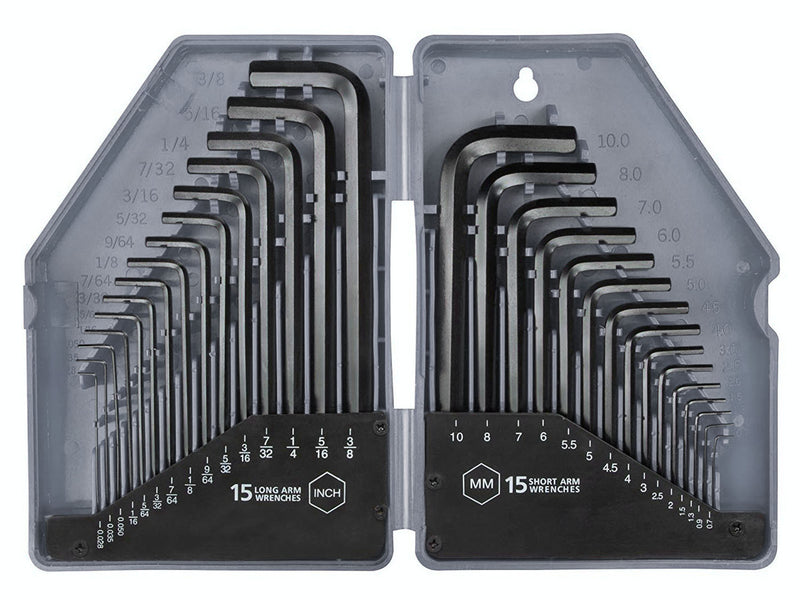 30pc Metric & Imperial Hex Key Set & Bill's Tool Store