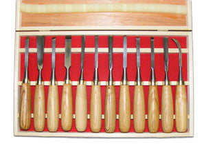 12pc Luban Wood Carving Chisel Set