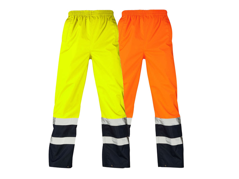 Hi Visibility Two-Tone Waterproof Trousers